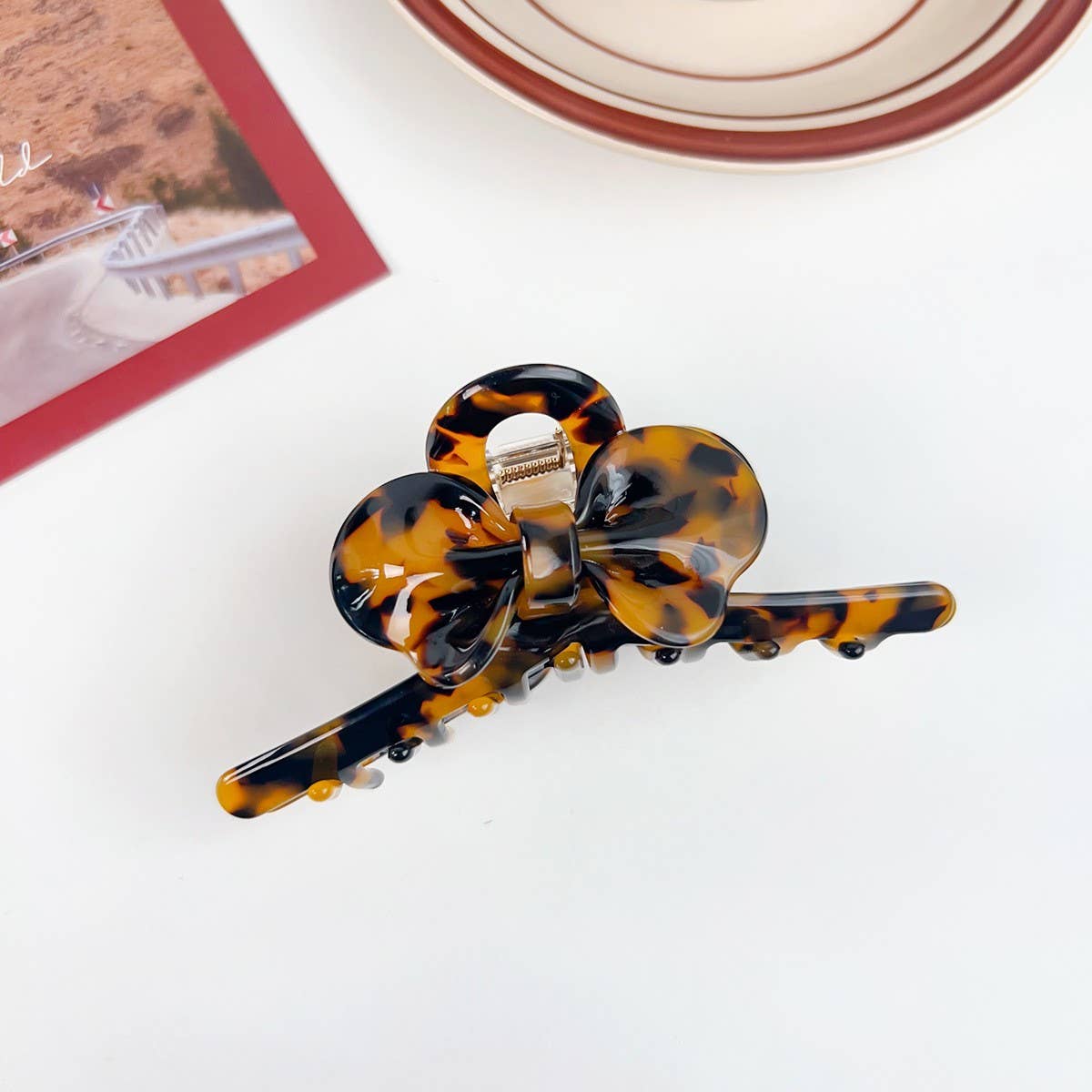 AESTHETIC AND HIGH-END SWEET BOW HAIRPIN_CWAHA1587