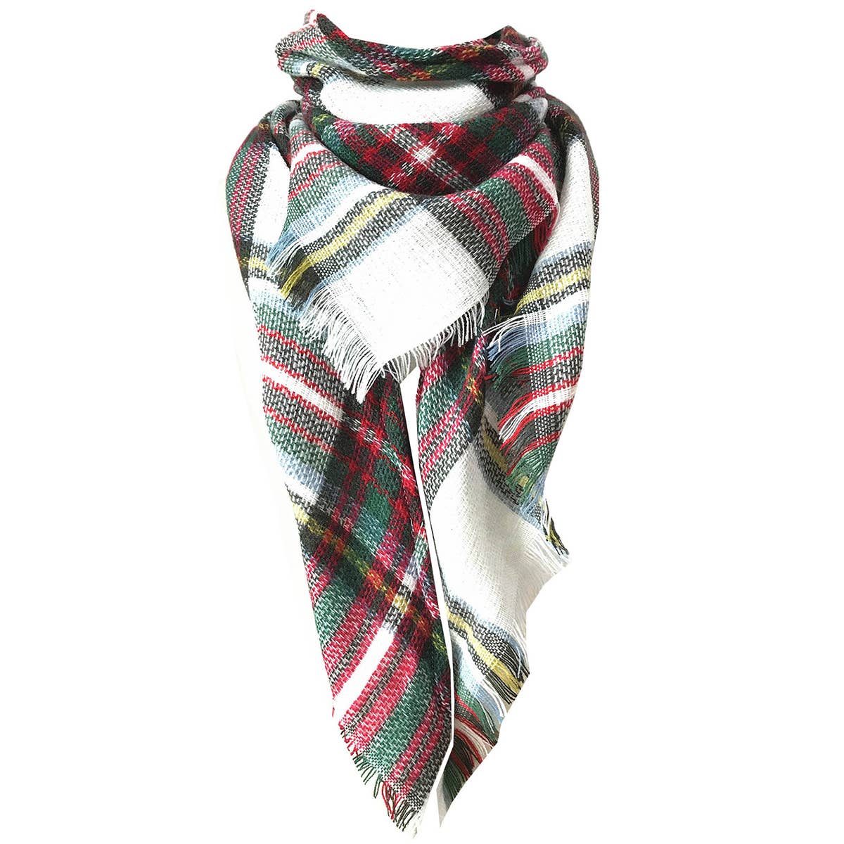 Autumn and Winter Plaid Faux Cashmere Scarf_CWASC0115