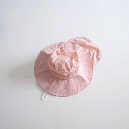 CHILDREN'S CANDY COLOR THIN SHAWL BUCKET HAT_CWAH2862