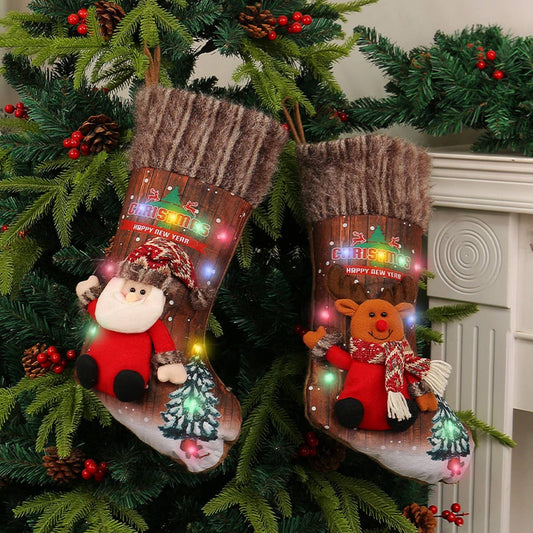 CHRISTMAS SOCKS CHILDREN GIFT BAG CANDY BAG
