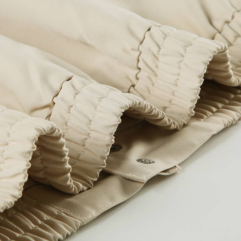 SINGLE-BREASTED POCKET CARGO JACKET WITH LAPEL