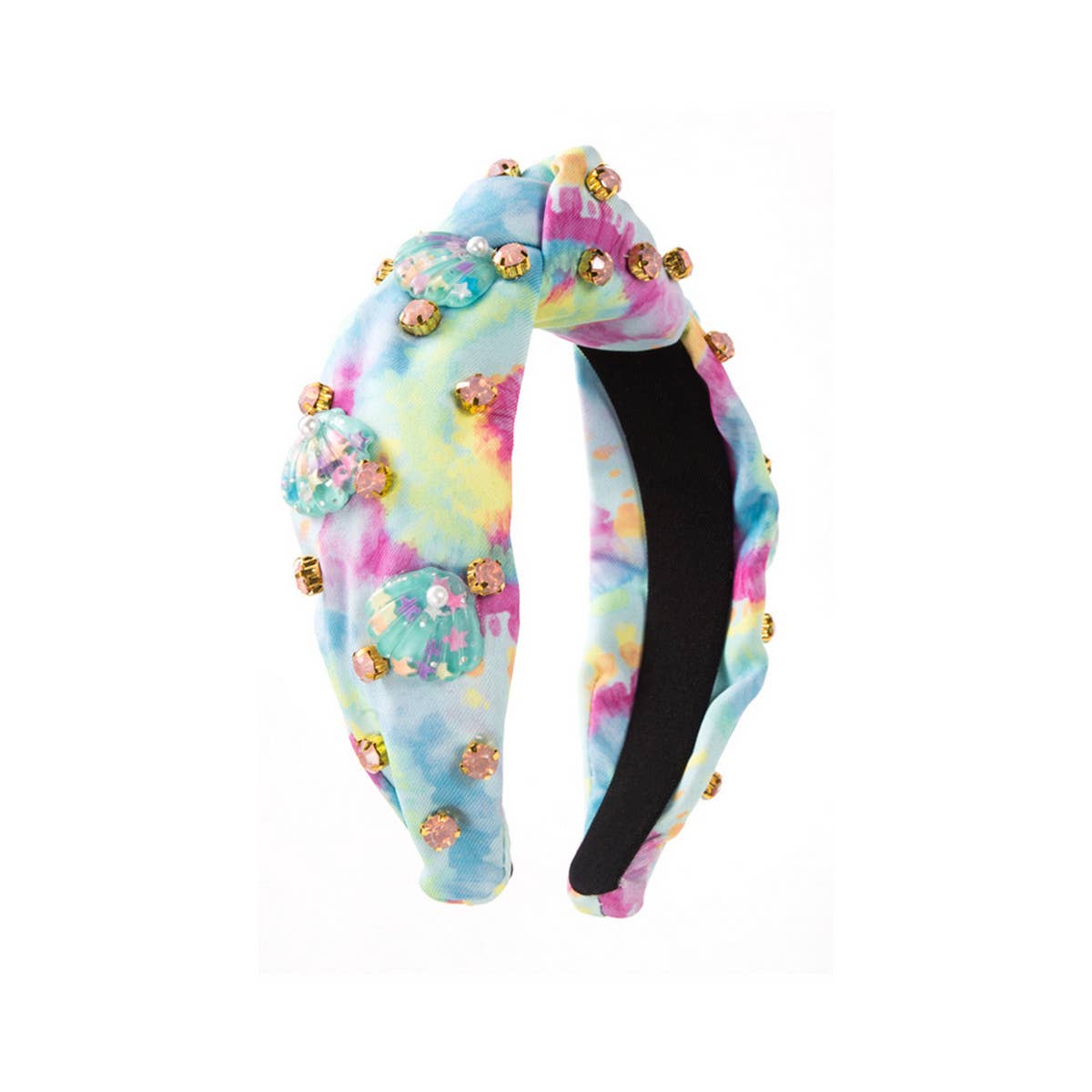 FASHION TIE-DYE FABRIC DIAMOND HEADBAND_CWAHA2140