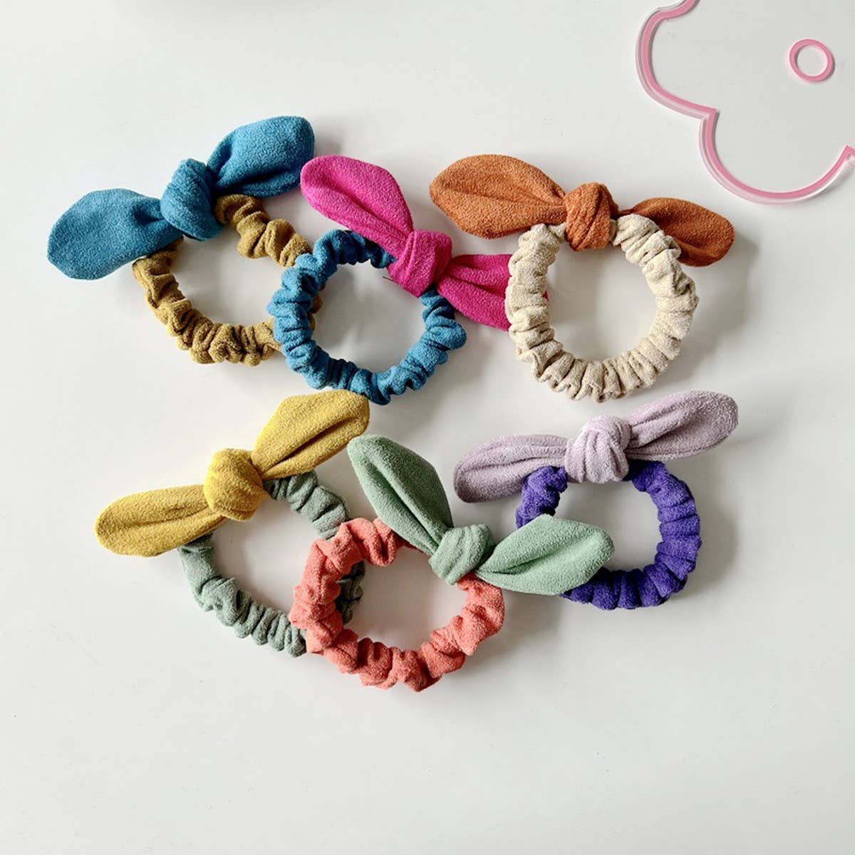 CHILDREN'S NEW BOW COLOR MATCHING HAIR ROPE