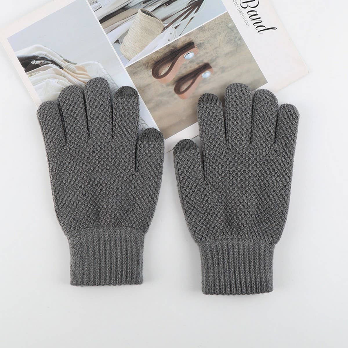 NEW MEN'S COLD-PROOF KNITTED TOUCHSCREEN GLOVES_CWAG0395