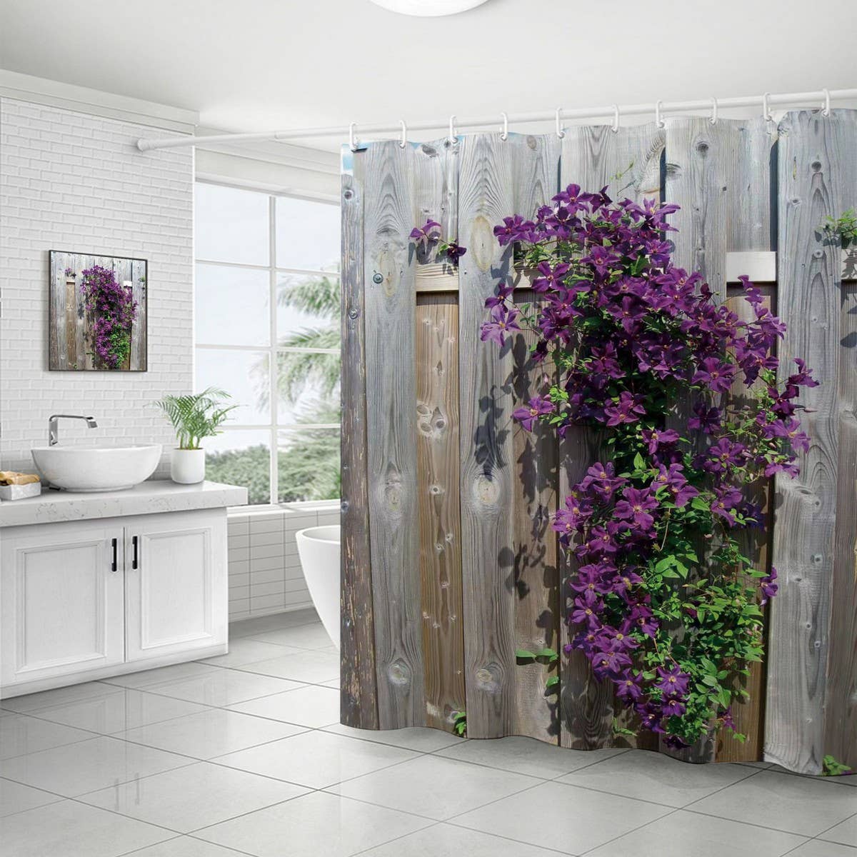 DIGITAL PRINTING WATERPROOF SHOWER CURTAIN