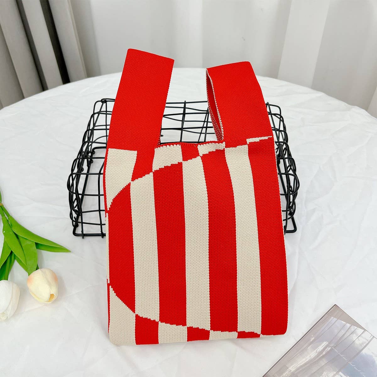 CWMM10403_CASUAL KNIT HANDBAG FOR WOMEN