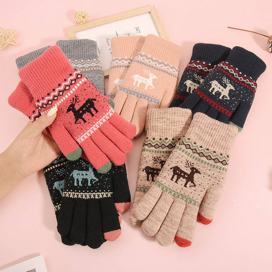 Winter Touchscreen Gloves ? Thick Knit for Women_CWAG0133