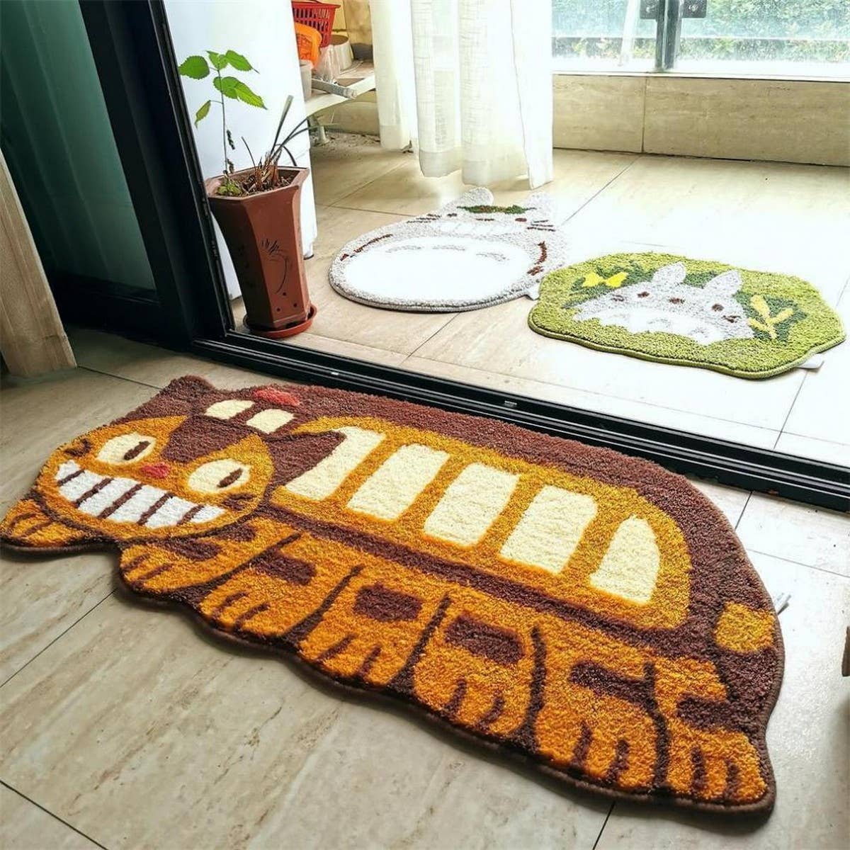 Cute Cat Absorbent Non-Slip Bathroom Door Mat