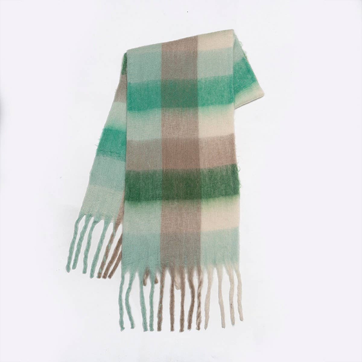 Rainbow Tassel Faux Cashmere Scarf for Winter_CWASC2360