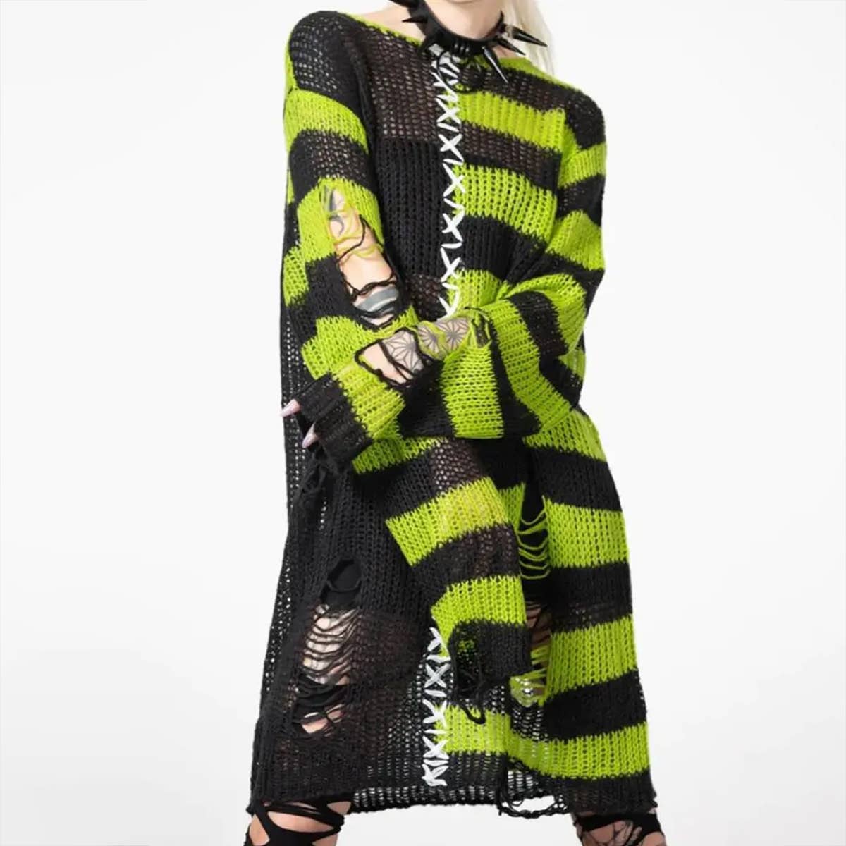 WOMEN PUNK STYLE KNIT SWEATER_CWOSWL1655