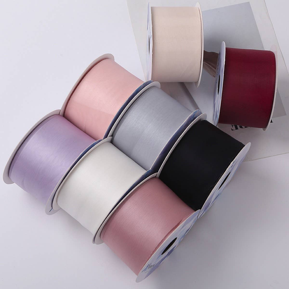 GOLD SATIN FROSTED RIBBON DECORATIVE RIBBON
