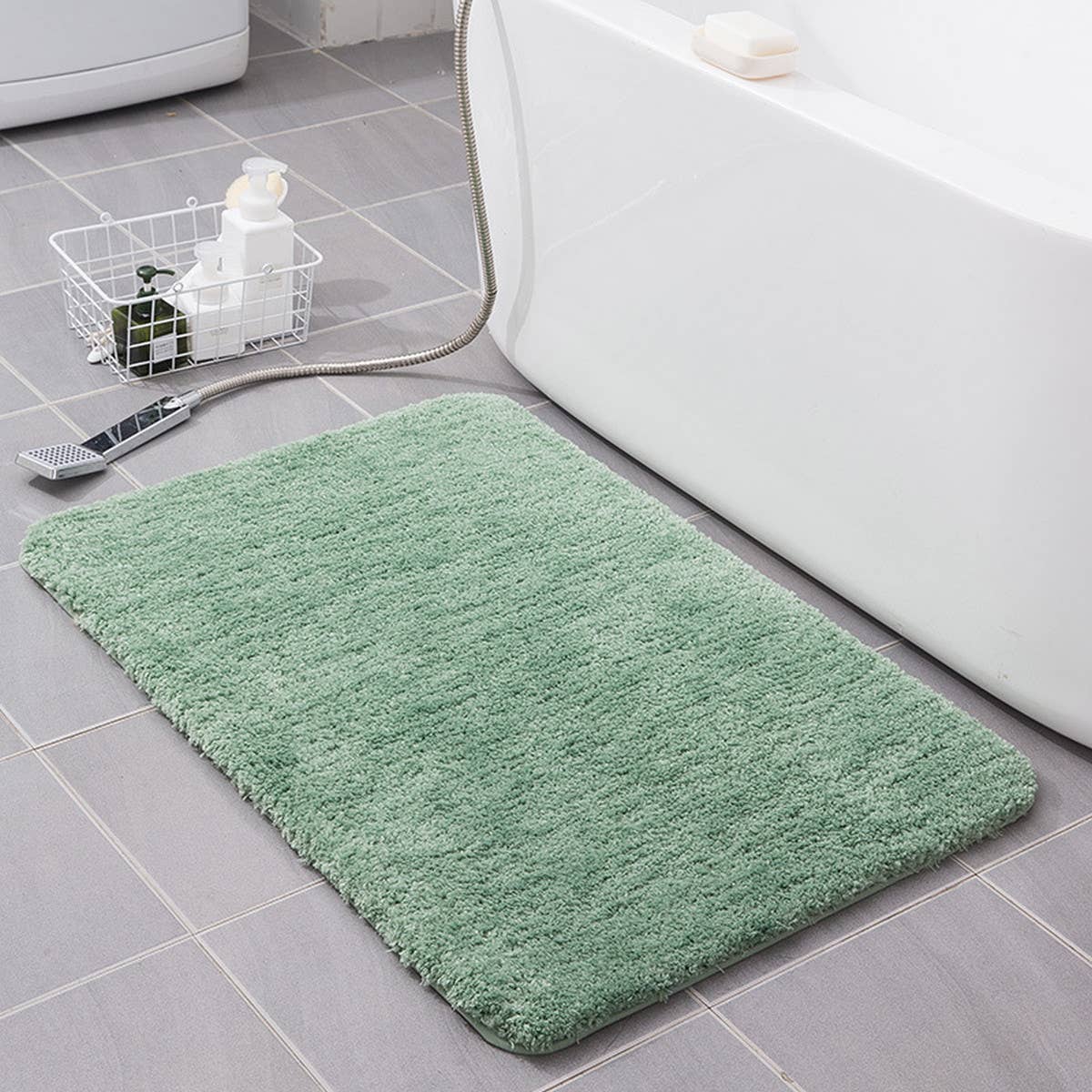 WATER-ABSORBENT NON-SLIP THICK BATHROOM MAT