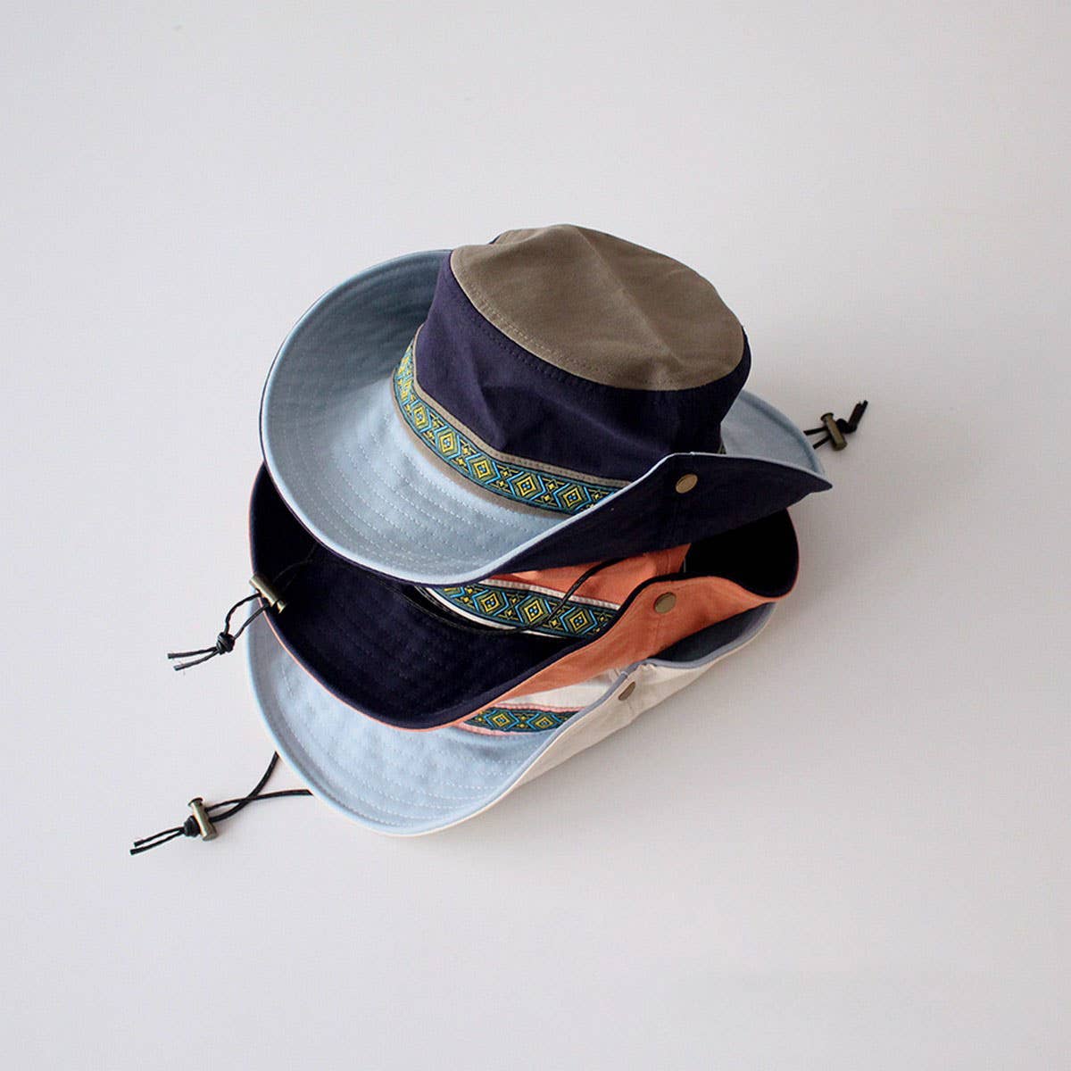 CHILDREN'S STYLISH CAMPING BIG BRIM BUCKET HAT_CWAH2873