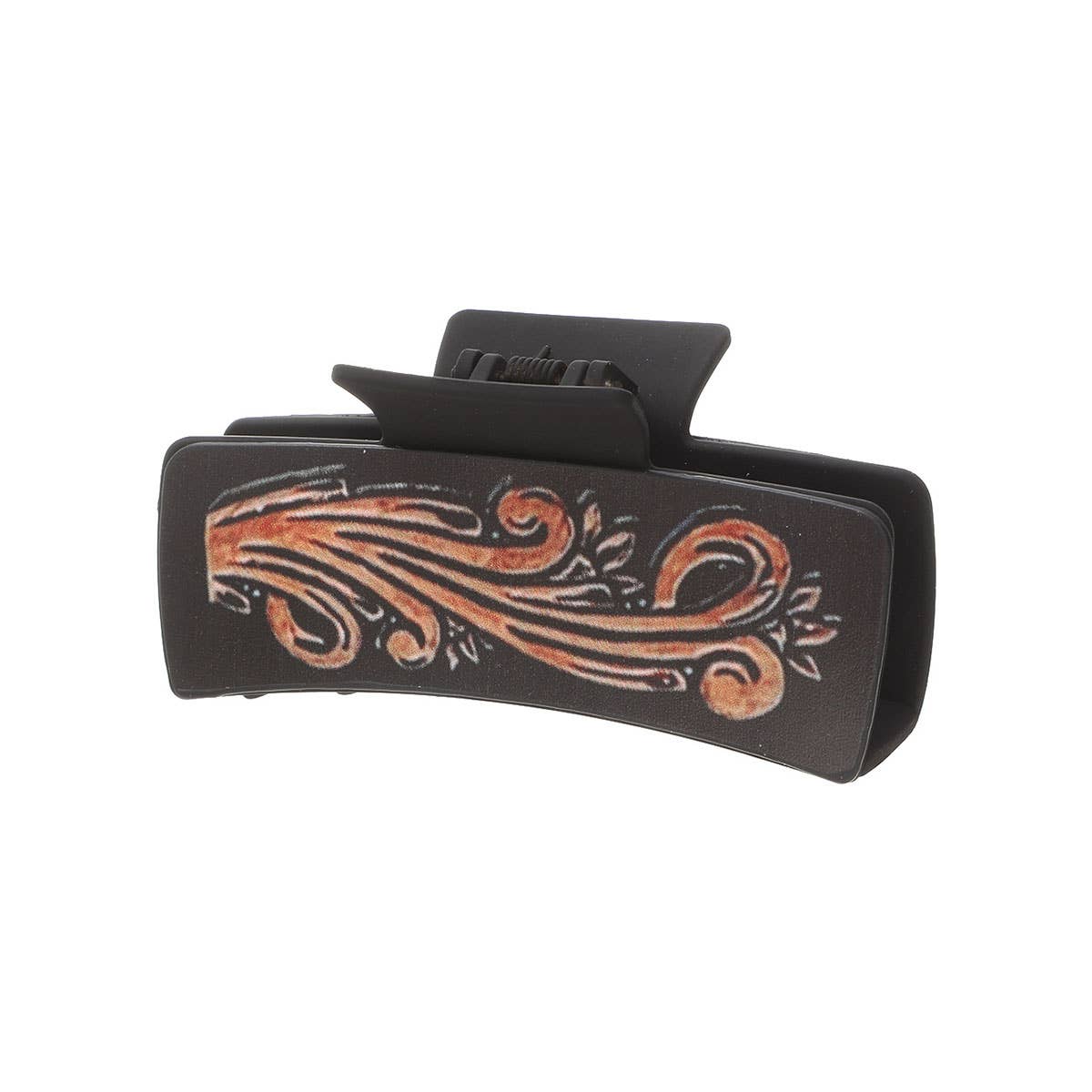 Sunflower PU Leather Hair Claw, Western Style