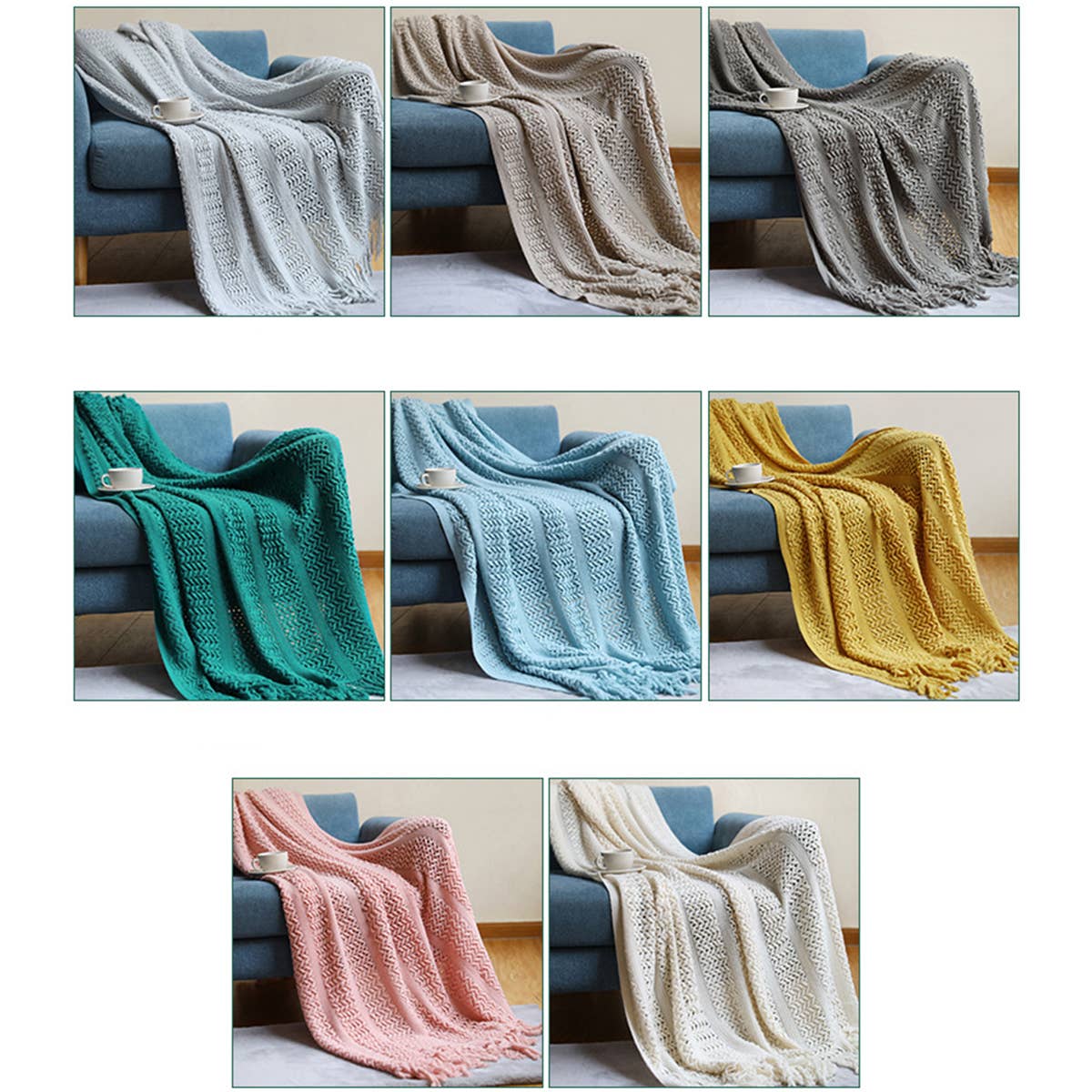 SOFT WARM CHUNKY KNIT BLANKET THROW_CWMM0195