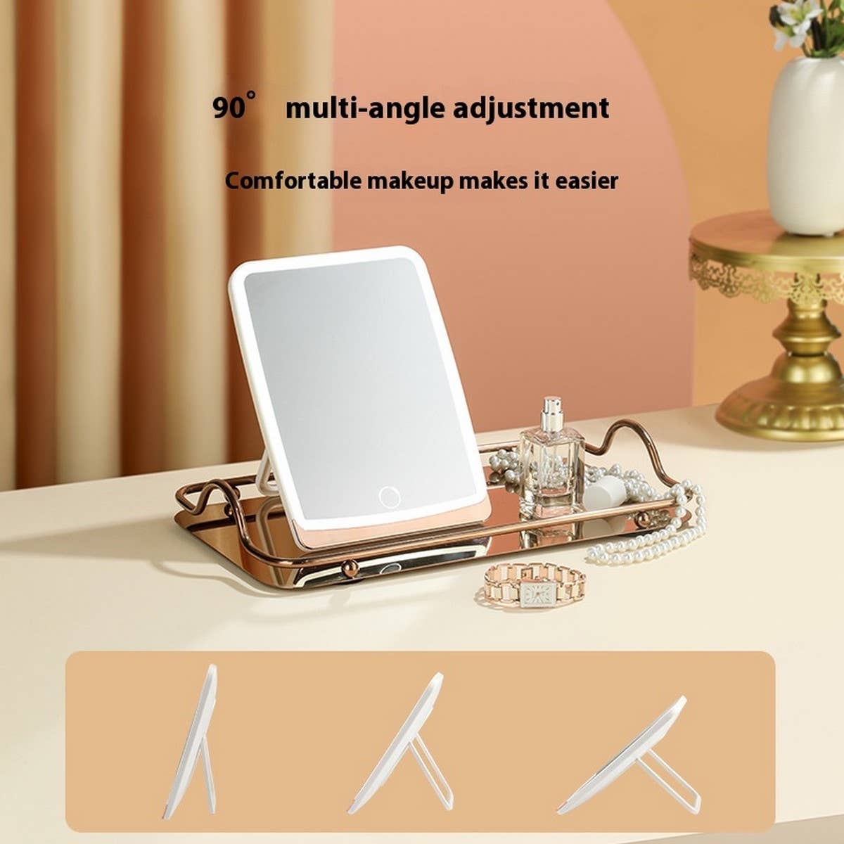 TABLET CHARGING LED MAKEUP MIRROR