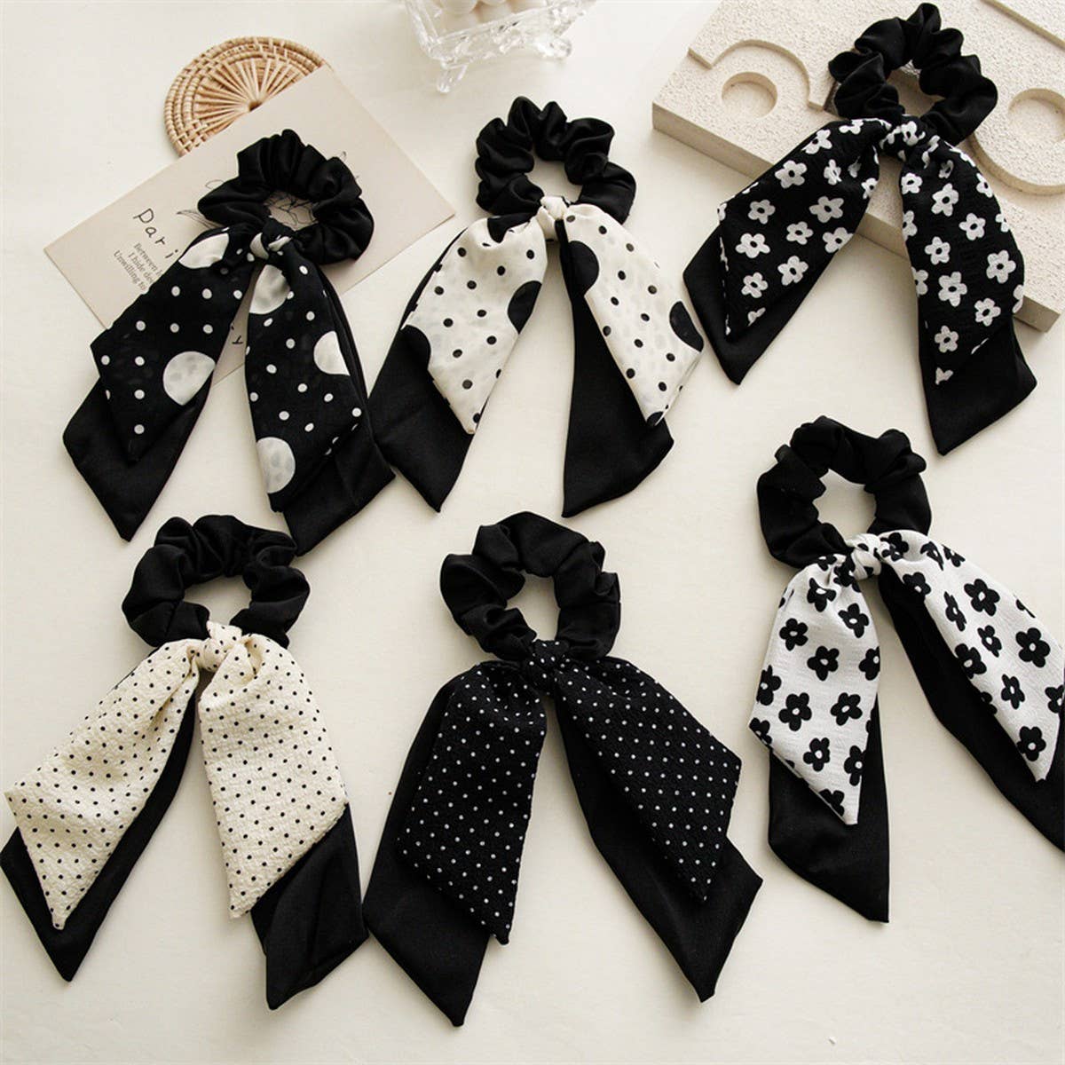 DOUBLELAYER RIBBON TASSEL HAIRBAND HAIRACCESSORIES