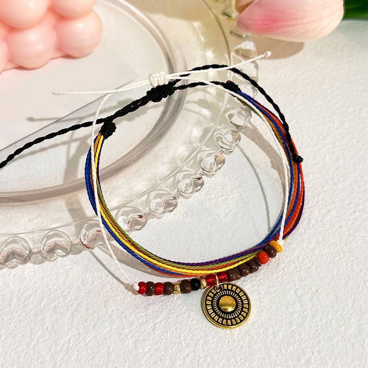 Boho Beaded Anklet ??Handmade Vintage Beach_CWMM6357