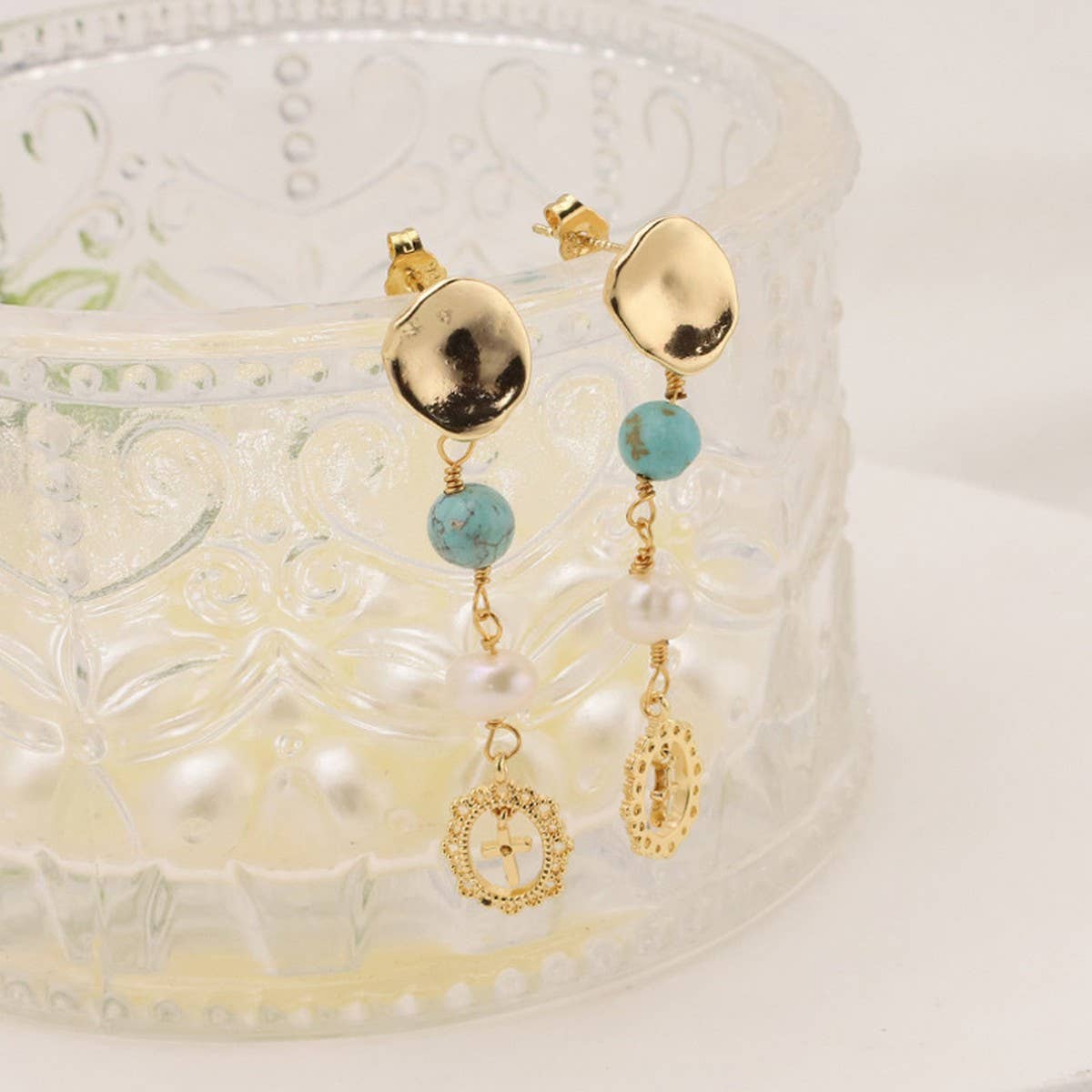 NEW HIGH-END NATURAL FRESHWATER PEARL EARRINGS