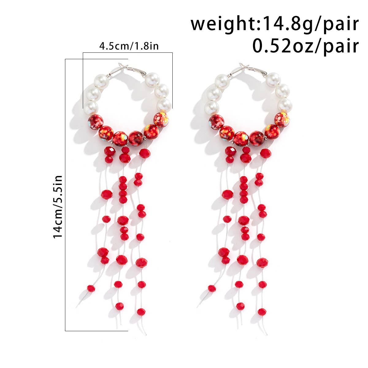 CREATIVE HALLOWEEN BLOOD DROP LONG EARRINGS