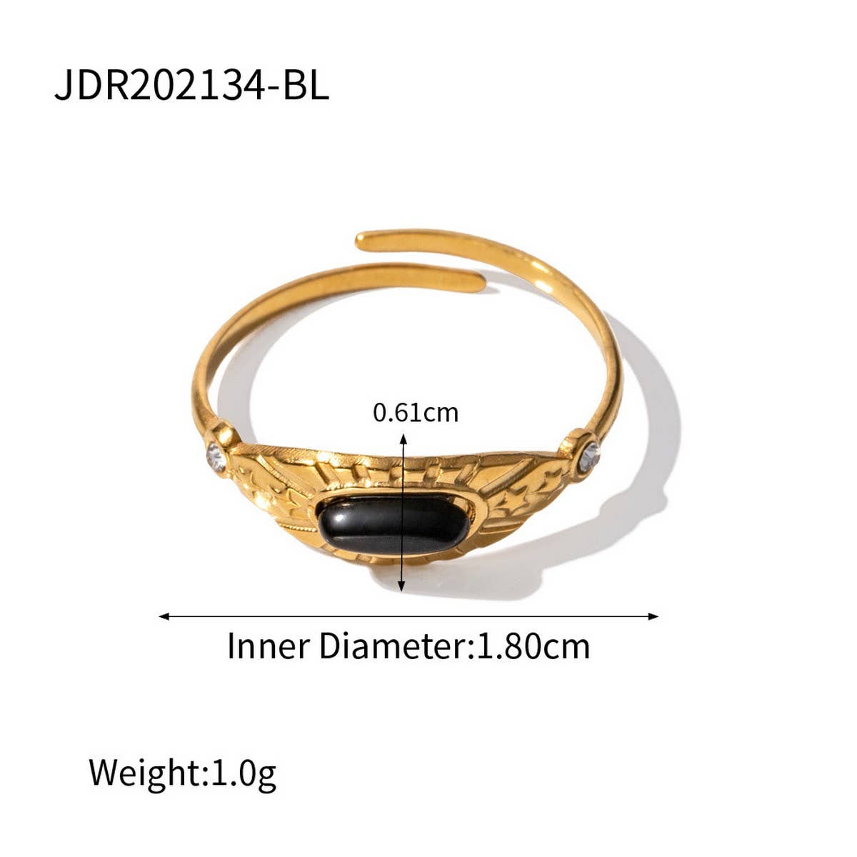 INLAID NATURAL STONE RINGS