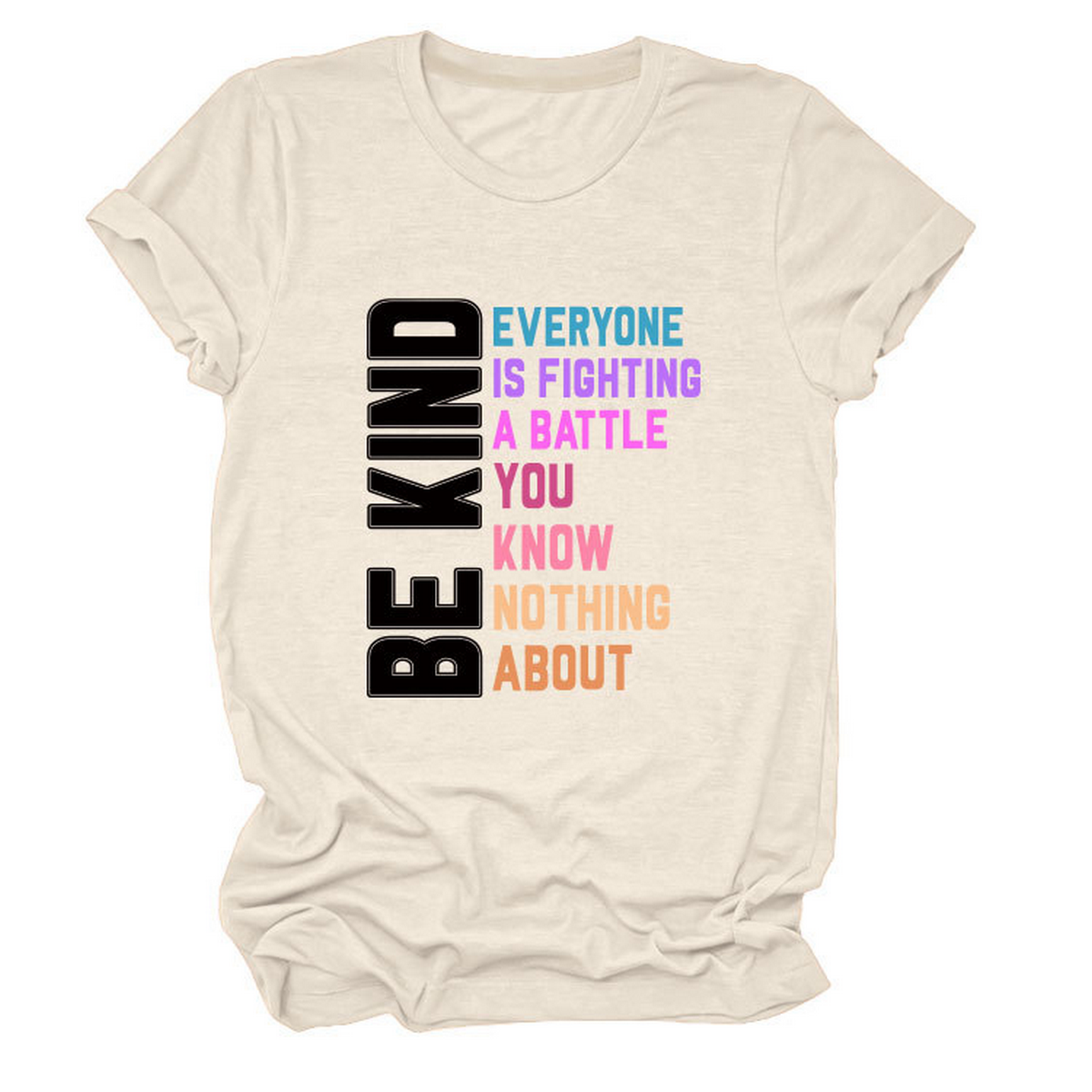 Trendy Women¡¯s Tee with Kindness Slogan