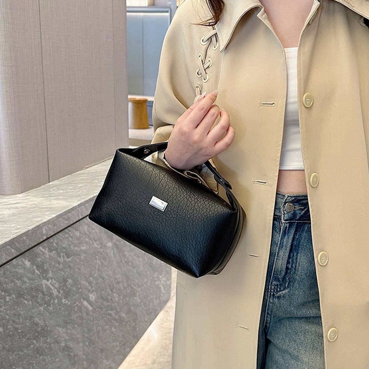 NEW INTERNET CELEBRITY PORTABLE PU COSMETIC BAG_CWAB4413