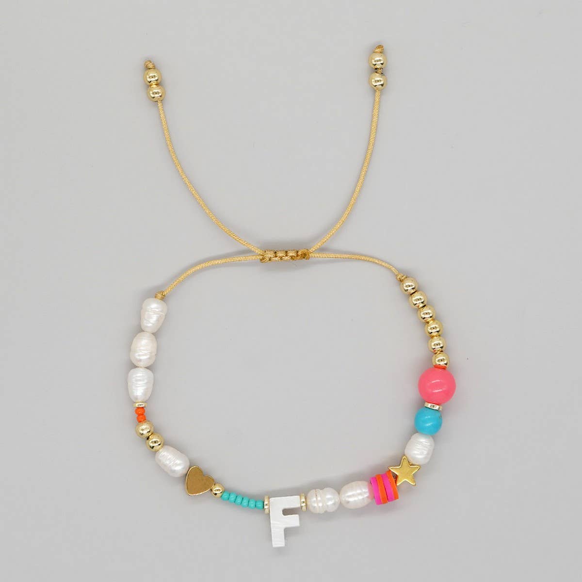 FASHION HAND-WOVEN LETTER PEARL BRACELET_CWMM3812