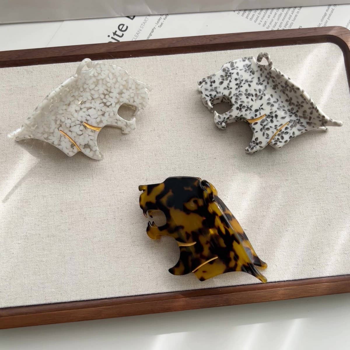 New Acetate Leopard Claw Clip ?Medium Cartoon Clip