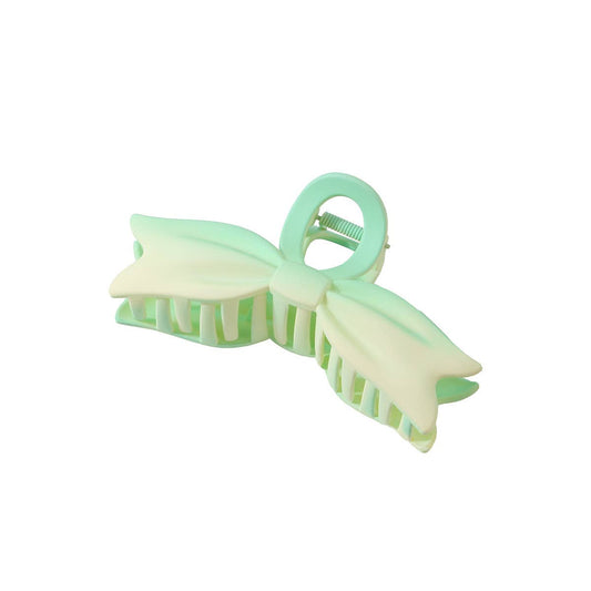 Matte Gradient Bow Hair Claw Large Elegant Clip_CWAHA0483