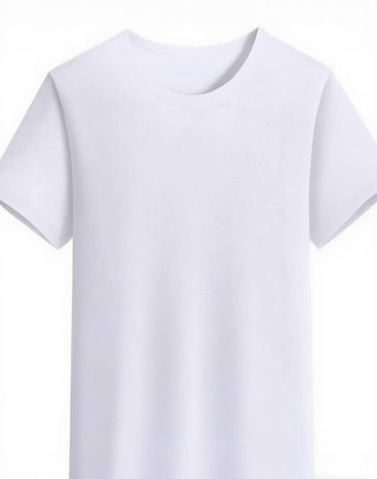 Cwtts00719_Solid Color Cool Ice Silk Short Sleeve T-Shirt
