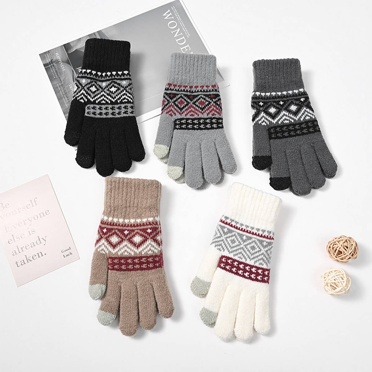AUTUMN AND WINTER FIVE-FINGER CYCLING WARM GLOVES_CWMM1490