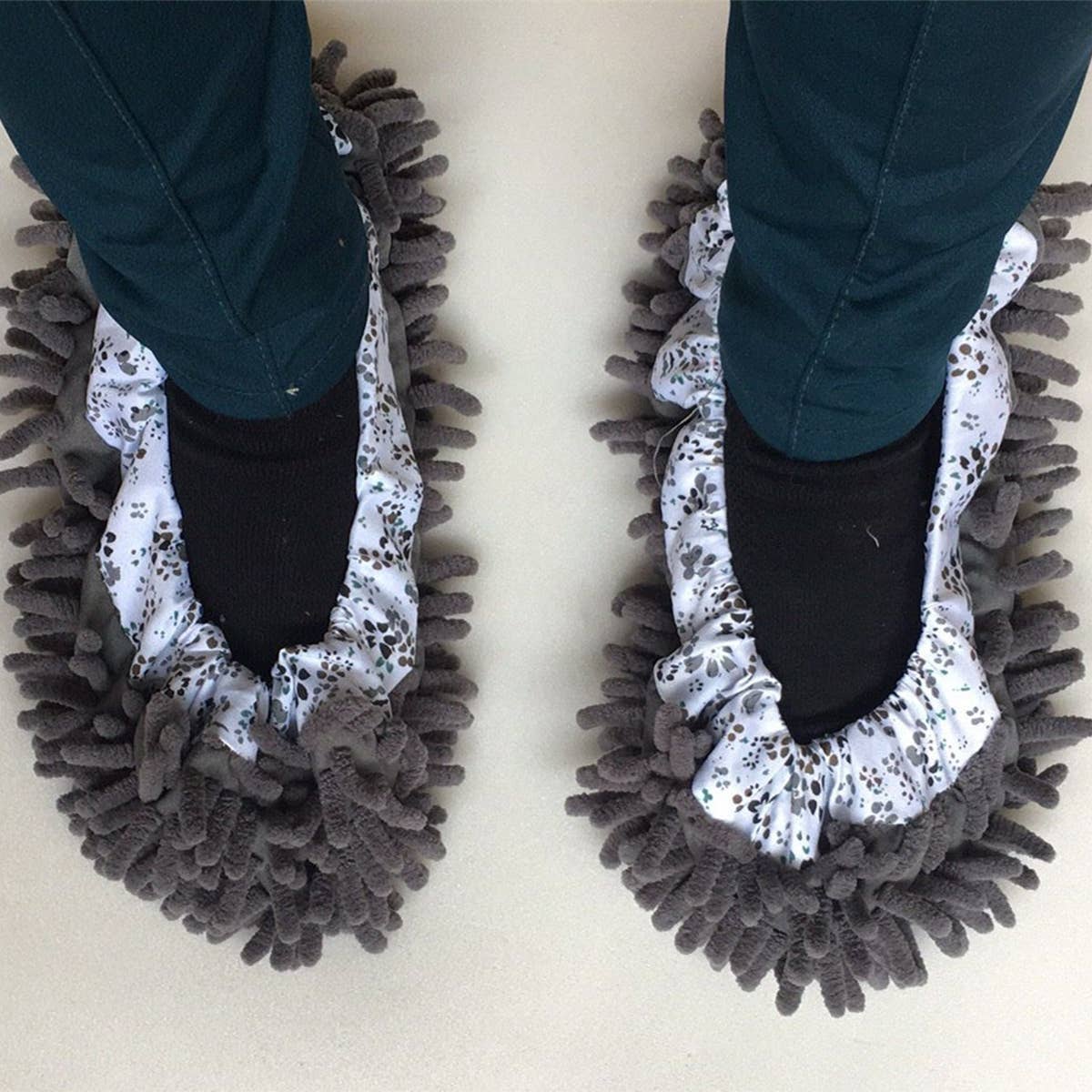 MICROFIBER MOP SLIPPERS SHOES COVER MOP SOCKS