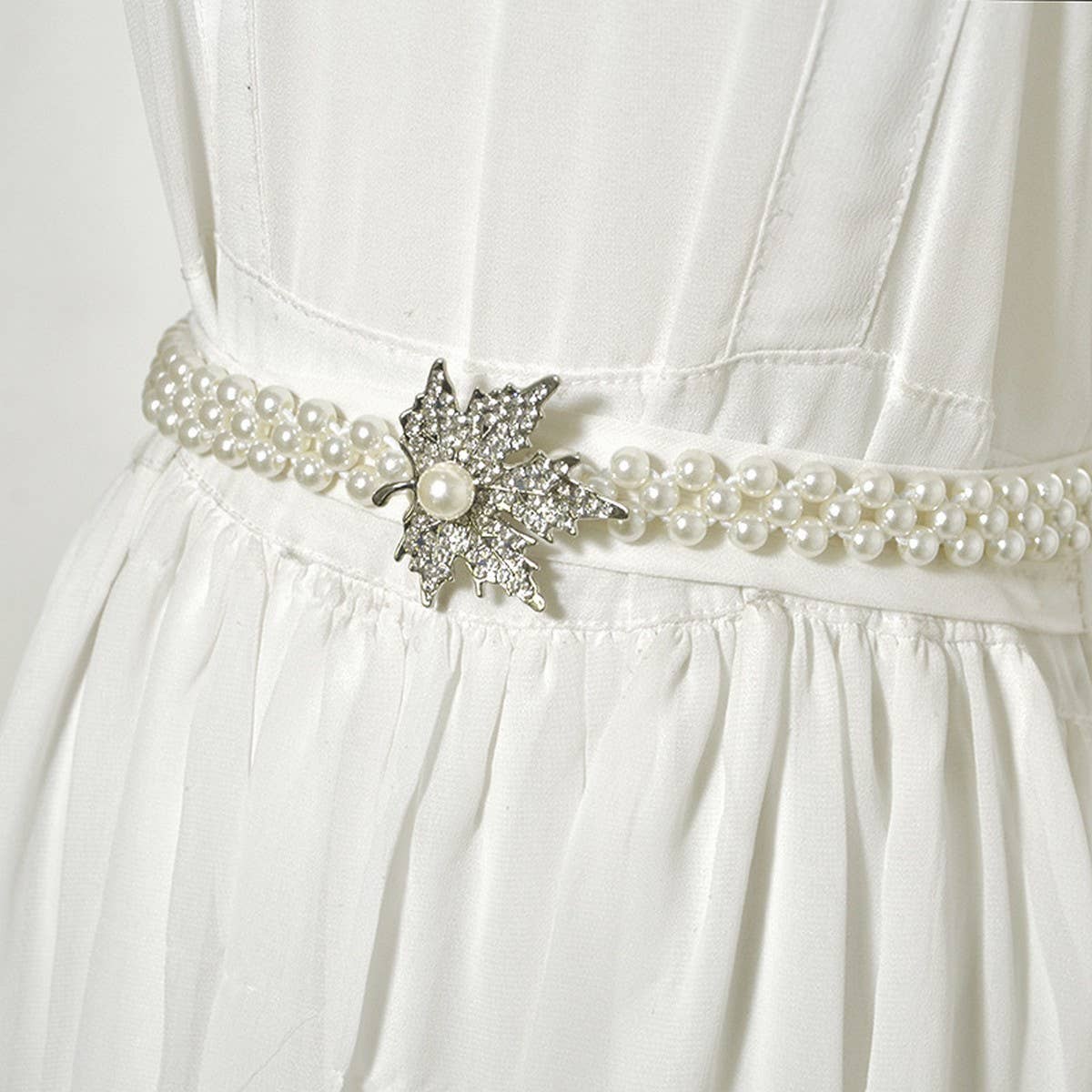 NEW WOMEN'S ELASTIC PEARL WAIST CHAIN_CWABE0514