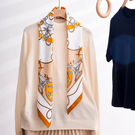 CWASC2398_CONTRAST COLOR CONSTELLATION COMPASS SCARF