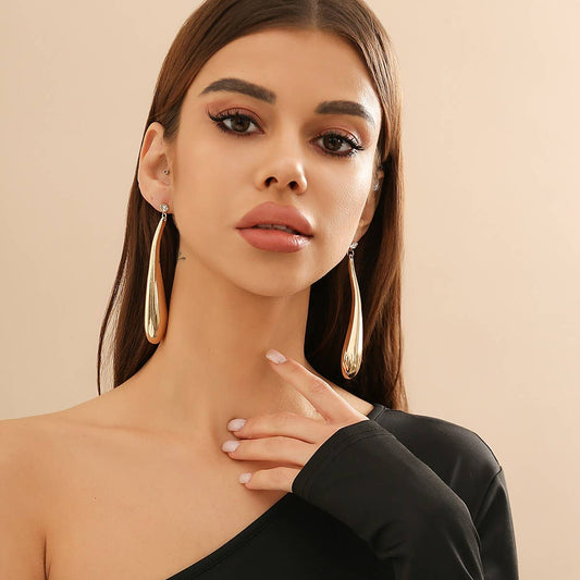 WATER DROP BIG PENDANT PUNK STYLE NECKLACE