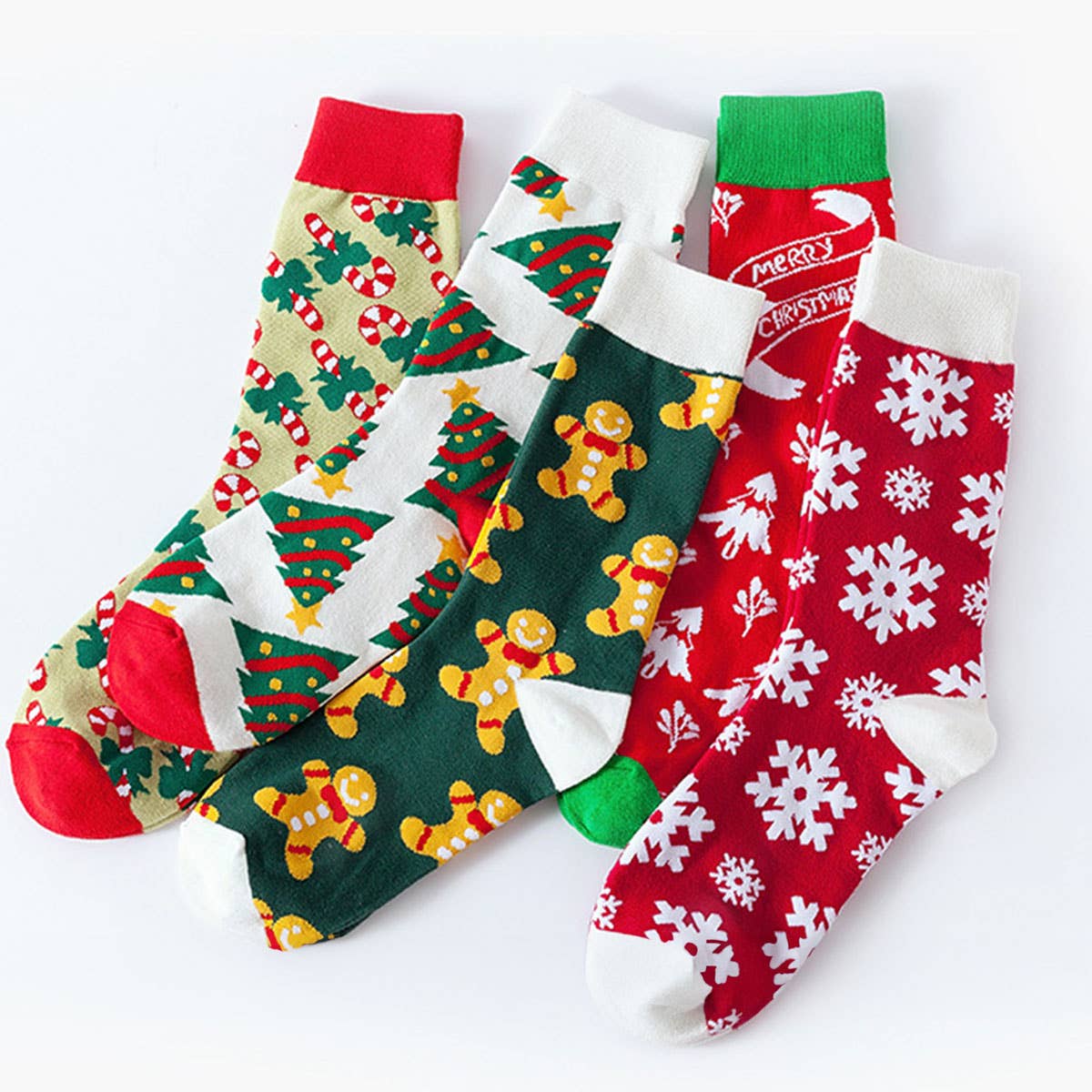 CHRISTMAS PATTERN CREW SOCKS