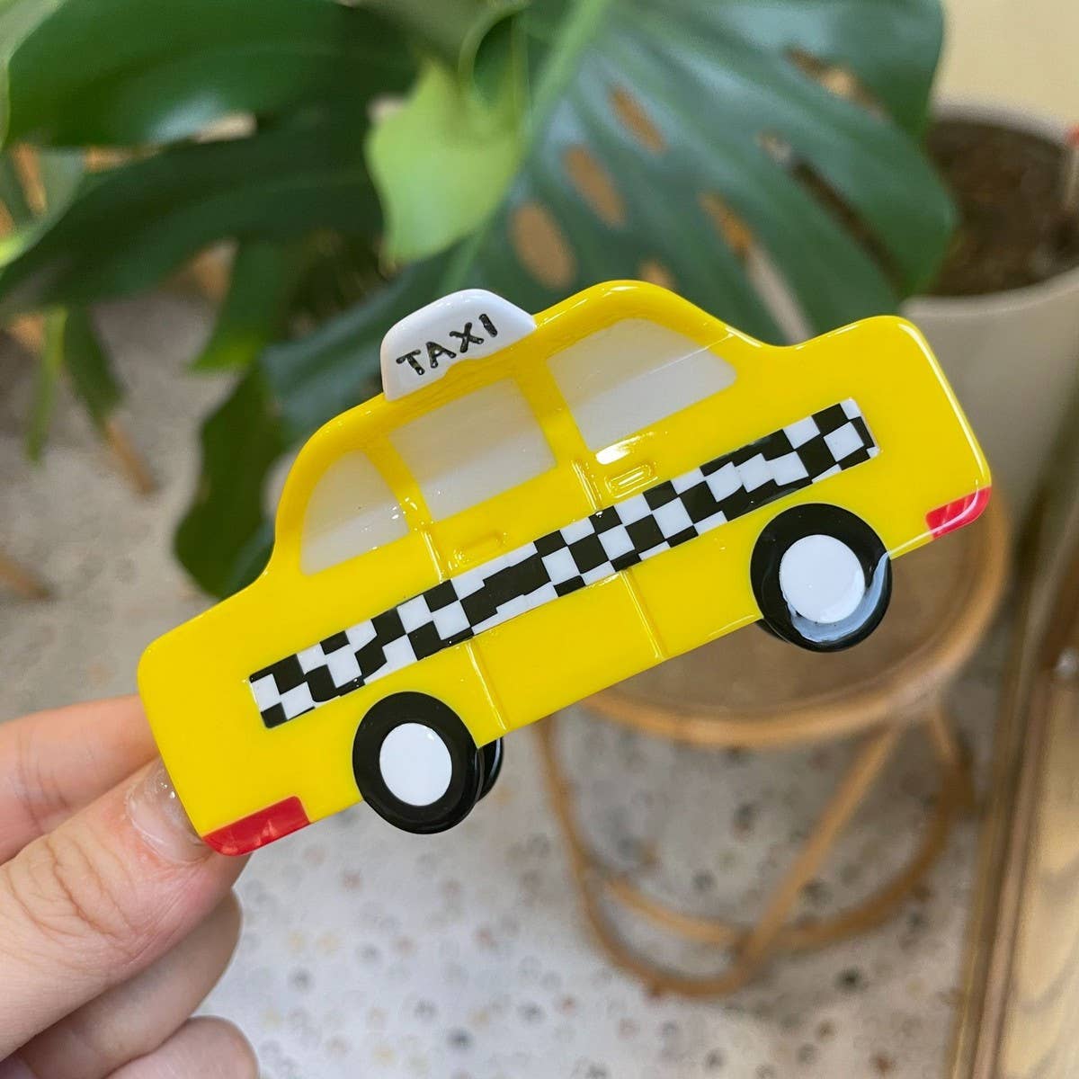 Vintage Vehicle Acetate Hair Claw ? 8cm Fun Clip