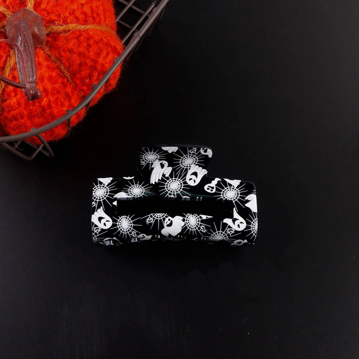 CWAHA1618_HALLOWEEN FUN RECTANGLE HAIR CLAW CLIP