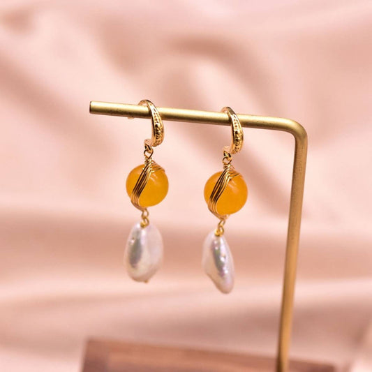 NEW HIGH-END FRESHWATER PEARL EARRINGS