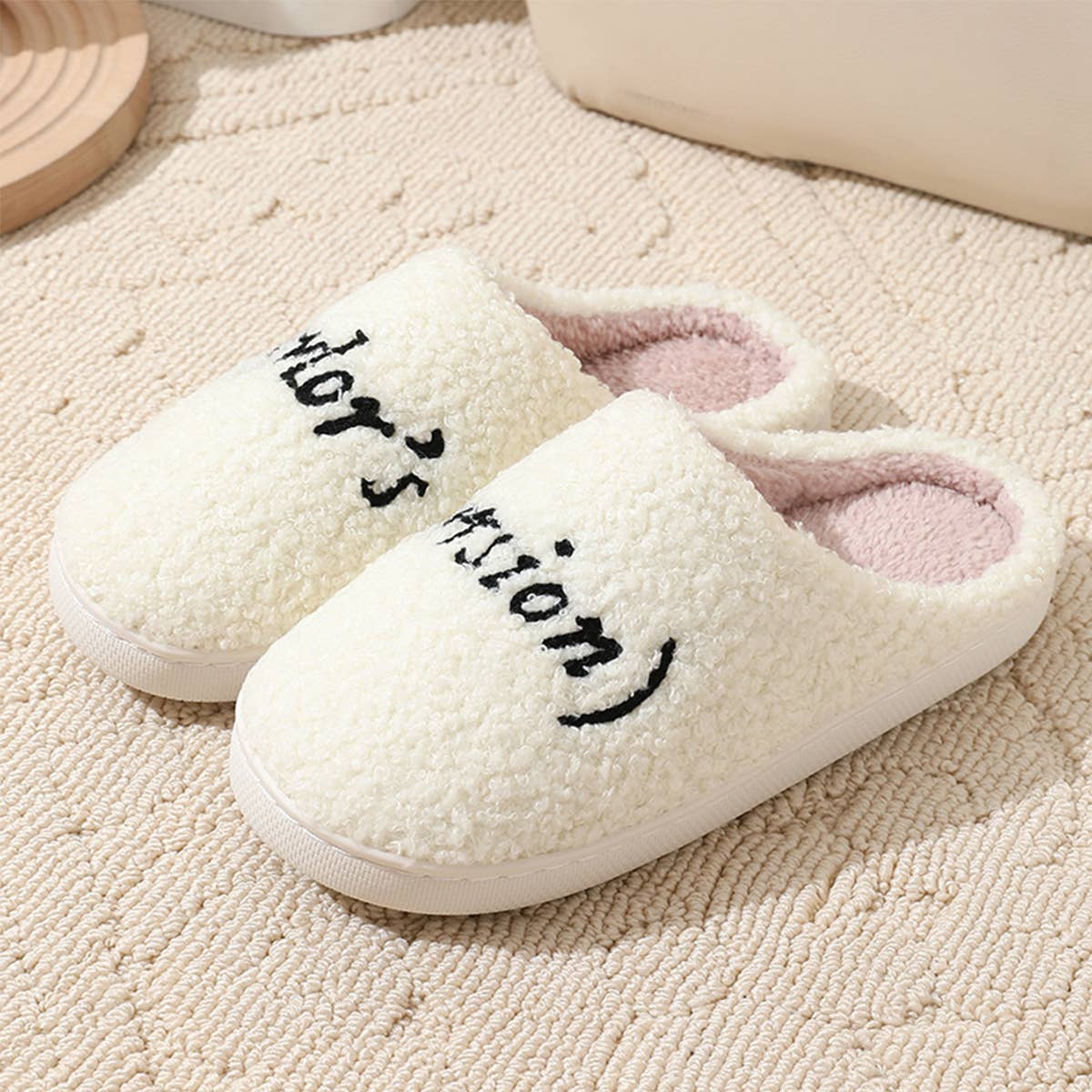 HOME WARM SOFT-SOLED COTTON SLIPPERS