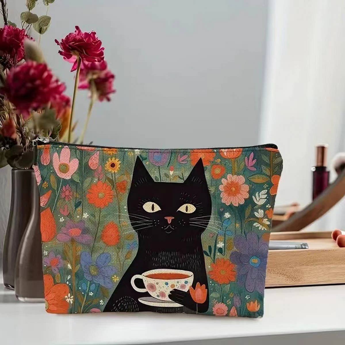 2024 NEW RETRO CAT COSMETIC BAG_CWAB2276