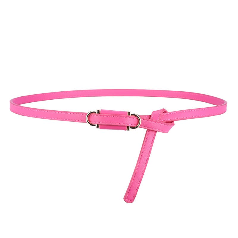 Personalized perforation-free thin waist belt