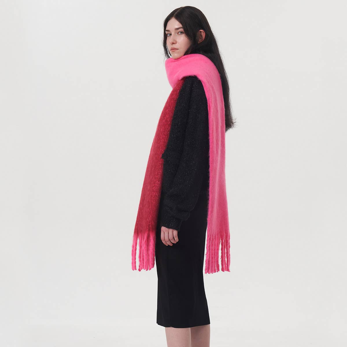 Autumn Winter Double-Color Faux Cashmere Scarf_CWASC0329
