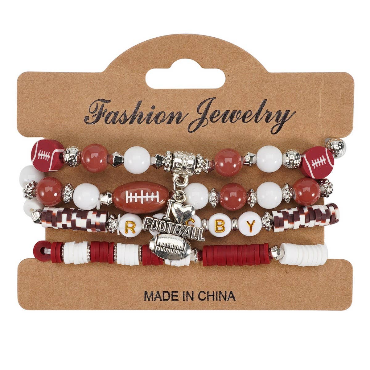 CWMM10450_SPORTS CHARM BRACELET SET BASKETBALL FOOTBALL