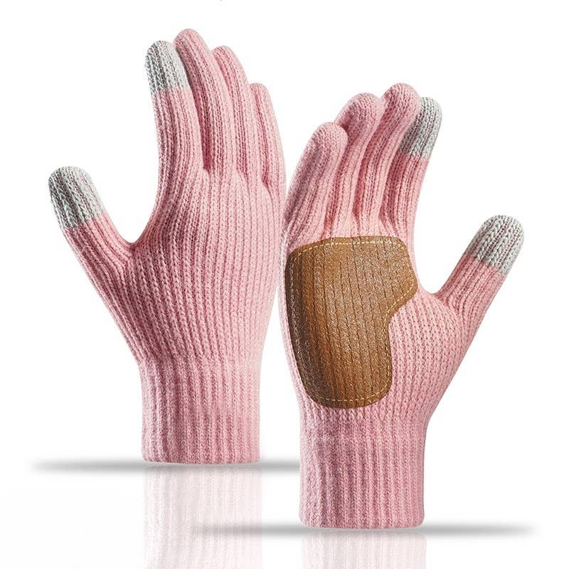 Outdoor Knit Gloves Winter Touchscreen Anti-Slip_CWAG0519