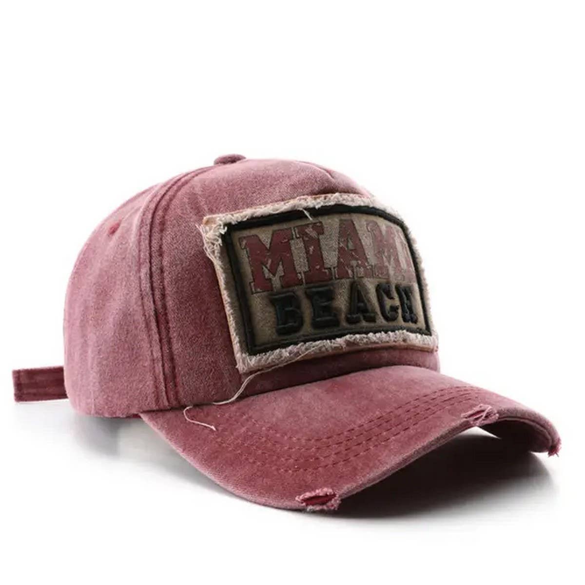 Vintage baseball cap with letter patch CWAH1274