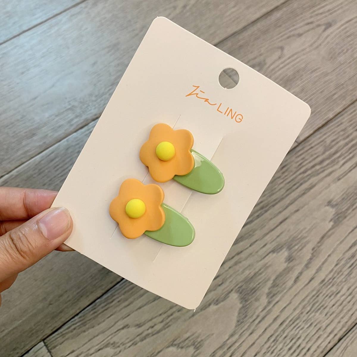 2024 NEW CHILDREN'S FLOWER OVAL HAIRPIN_CWAHA1819