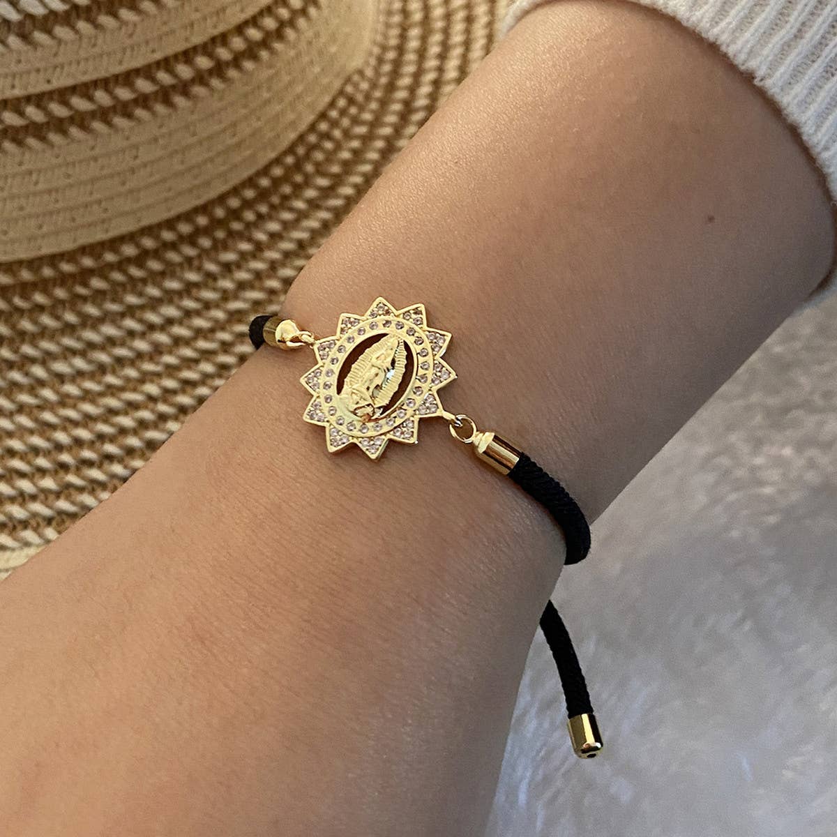 ADJUSTABLE COPPER MICRO-EMBELLISHED BRACELET_CWAHA0887