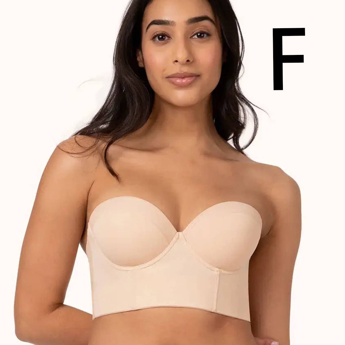 DETACHABLE SHOULDER STRAP BACKLESS  TOP bralette-CWMU0045